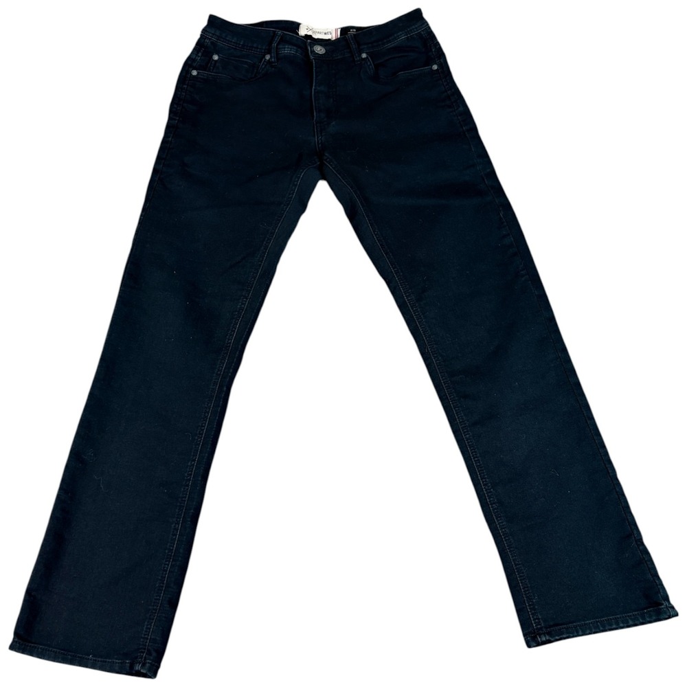 Buckle Departwest Jeans Boys 27 Small Black Logo Dark Wash‎ Straight Leg Outdoor